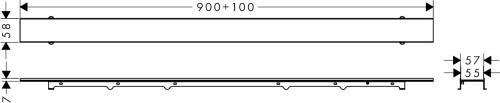 Hansgrohe Raindrain Rock Mermer Kaplanabilir Kesilebilir 90cm 56032000 - 4