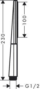 Hansgrohe Rainfinity Baton El Duşu 1jet Parlak Altın 26866990 - 3