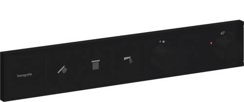 Hansgrohe RainSelect Termostatik Ankastre Banyo Bataryası 3 Çıkış Mat Siyah 15381670 - 1