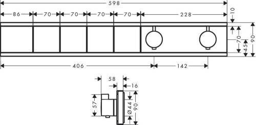 Hansgrohe RainSelect Termostatik Ankastre Banyo Bataryası 4 Çıkış 15382000 - 2