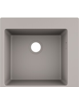 Hansgrohe S510-F450 Tezgah Üstü Granit Eviye 450 Beton Grisi 43312380 - 1