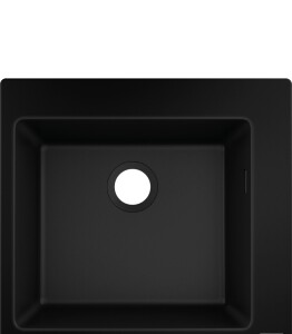 Hansgrohe S510-F450 Tezgah Üstü Granit Eviye 450 Grafit Siyahı 43312170 - 1