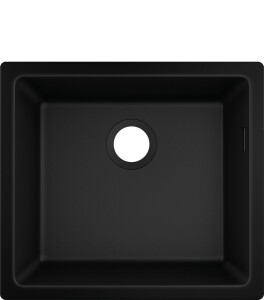 Hansgrohe S510-U450 Tezgah Altı Granit Eviye 450 Grafit Siyahı 43431170 - 1