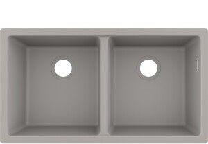 Hansgrohe S510-U770 Tezgah Altı Granit Eviye 370/370 Beton Grisi 43434380 - 1