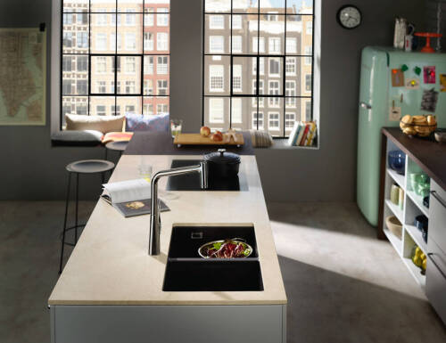 Hansgrohe S510-U770 Tezgah Altı Granit Eviye 370/370 Grafit Siyahı 43434170 - 2