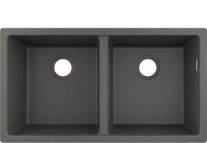 Hansgrohe S510-U770 Tezgah Altı Granit Eviye 370/370 Taş Grisi 43434290 - Hansgrohe