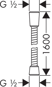 Hansgrohe Sensoflex Hortum 1.60m 28136000 - 2