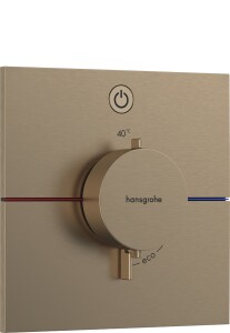 Hansgrohe ShowerSelect Comfort E Termostatik Ankastre Banyo Bataryası 1 Çıkış Mat Bronz 15571140 - Hansgrohe