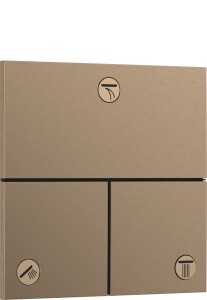 Hansgrohe ShowerSelect Comfort E Ankastre Banyo Bataryası 3 Çıkış Mat Bronz 15573140 