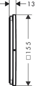 Hansgrohe ShowerSelect Comfort E Ankastre Banyo Bataryası 3 Çıkış Mat Siyah 15573670 - 3