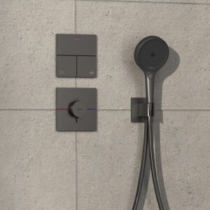 Hansgrohe ShowerSelect Comfort E Ankastre Banyo Bataryası 3 Çıkış Mat SiyahKrom 15573340 - 2