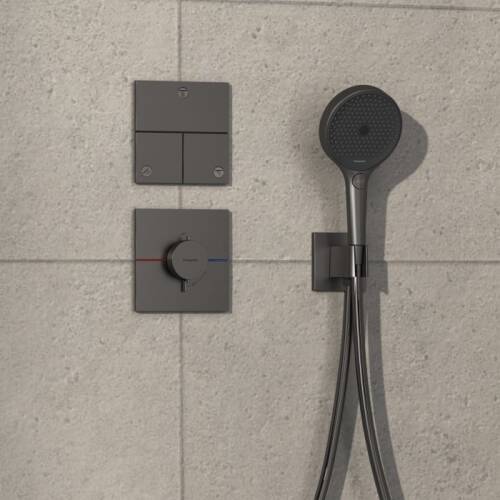 Hansgrohe ShowerSelect Comfort E Ankastre Banyo Bataryası 3 Çıkış Mat SiyahKrom 15573340 - 2