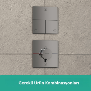 Hansgrohe ShowerSelect Comfort E Termostatik Ankastre Bataryası 1 Çıkış ve İlave Çıkış 15575000 - 3