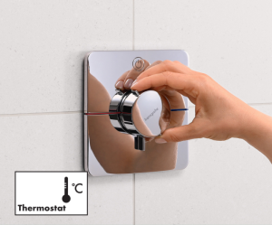 Hansgrohe ShowerSelect Comfort Q Termostatik Ankastre Banyo Bataryası 1 Çıkış 15581000 - 4