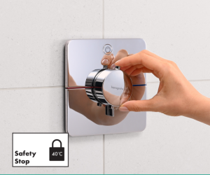 Hansgrohe ShowerSelect Comfort Q Termostatik Ankastre Banyo Bataryası 1 Çıkış 15581000 - 6