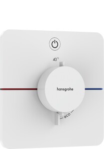 Hansgrohe ShowerSelect Comfort Q Termostatik Ankastre Banyo Bataryası 1 Çıkış Mat Beyaz 15581700 - Hansgrohe