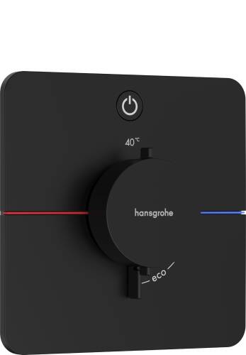 Hansgrohe ShowerSelect Comfort Q Termostatik Ankastre Banyo Bataryası 1 Çıkış Mat Siyah 15581670 - 1