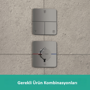 Hansgrohe ShowerSelect Comfort Q Termostatik Ankastre Bataryası 1 Çıkış ve İlave Çıkış 15589000 - 3