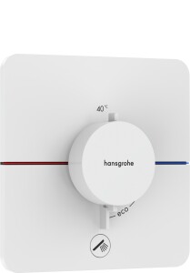 Hansgrohe ShowerSelect Comfort Q Termostatik Ankastre Bataryası 1 Çıkış ve İlave Çıkış Mat Beyaz 15589700 - Hansgrohe