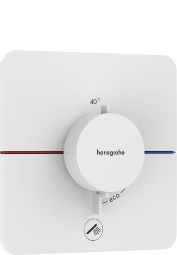 Hansgrohe ShowerSelect Comfort Q Termostatik Ankastre Bataryası 1 Çıkış ve İlave Çıkış Mat Beyaz 15589700 - 1