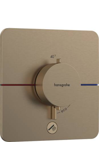 Hansgrohe ShowerSelect Comfort Q Termostatik Ankastre Bataryası 1 Çıkış ve İlave Çıkış Mat Bronz 15589140 - 1