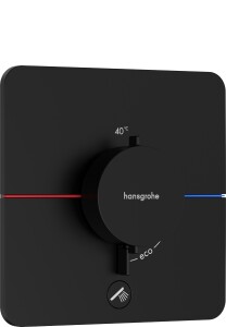 Hansgrohe ShowerSelect Comfort Q Termostatik Ankastre Bataryası 1 Çıkış ve İlave Çıkış Mat Siyah 15589670 - Hansgrohe