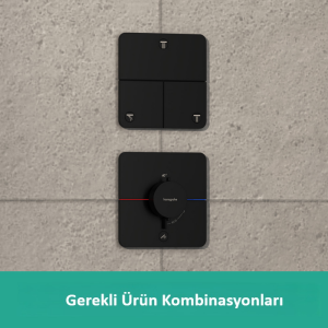 Hansgrohe ShowerSelect Comfort Q Termostatik Ankastre Bataryası 1 Çıkış ve İlave Çıkış Mat Siyah 15589670 - 3
