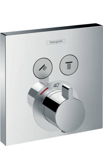 Hansgrohe ShowerSelect Termostatik Ankastre Banyo Bataryası 2 Çıkış 15763000 - 1