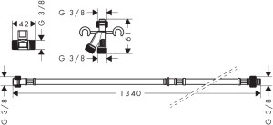 Hansgrohe Su Bağlantı Seti Akıllı Klozet İçin 60308000 - 2