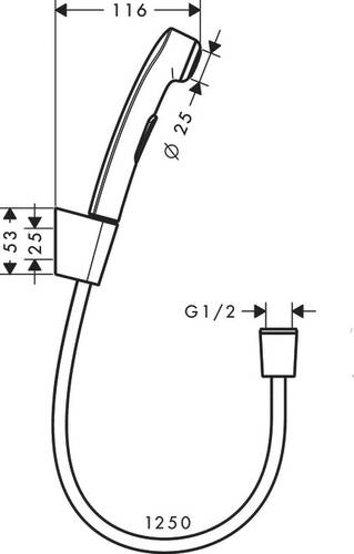 Hansgrohe Taharet Seti Shattaf 32129000 - 2