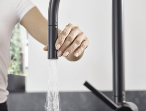 Hansgrohe Talis M54 Eviye Bataryası Çekilebilir el duşu 2 Akışlı Mat Siyah 72800670 - 4