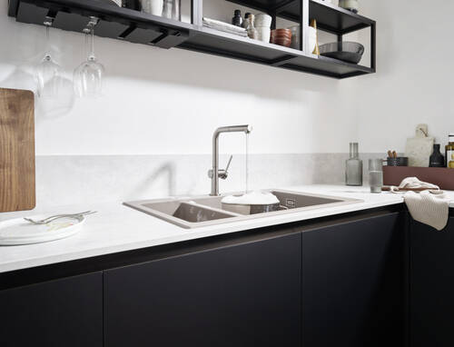 Hansgrohe Talis Eviye Bataryası Çekilebilir El Duşu sBox 72809000 - 2