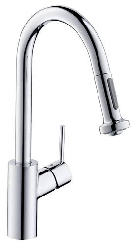 Hansgrohe Talis M52 Eviye Bataryası 2 Akışlı Spiralli sBox ile-Pencere Önü Montajına Uygun 73863000 - 1