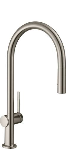 Hansgrohe Talis M54 Eviye Bataryası Çekilebilir Gaga 2 Akışlı, sBox Paslanmaz Çelik 72801800 - 2