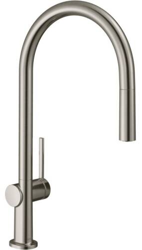 Hansgrohe Talis M54 Eviye Bataryası Çekilebilir Gaga ,sBox Paslanmaz Çelik 72802800 - 1