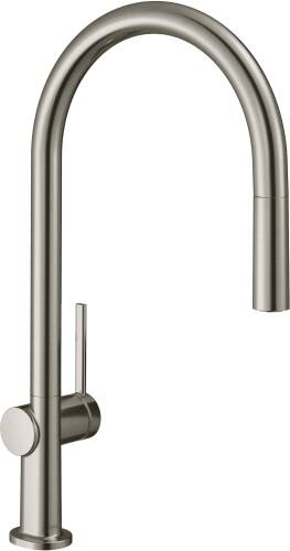 Hansgrohe Talis M54 Eviye Bataryası Çekilebilir Gaga ,sBox Paslanmaz Çelik 72803800 - 1