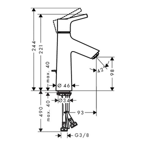 Hansgrohe Talis S Lavabo Bataryası 72020000 - 2