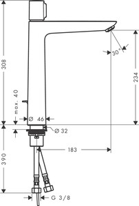 Hansgrohe Talis Select Çanak Lavabo Bataryası 71752000 - 2