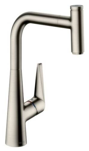 Hansgrohe Talis Select M51 Eviye Bataryası Çekilebilir Gaga Paslanmaz Çelik 72821800 - 1