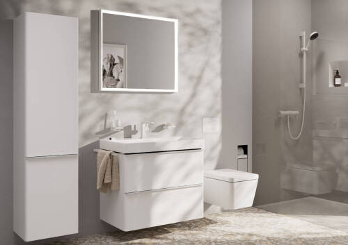 Hansgrohe Tecturis E Lavabo Bataryası Fine CoolStart Mat Beyaz 73020700 - 3