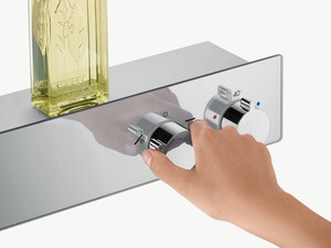 Hansgrohe Termostatik Shower Tablet İki Fonkisyonlu Raflı 13107000 - Thumbnail