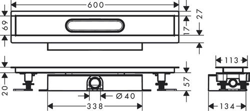 Hansgrohe uBox Universal Düz Kurulum İçin 40 Çıkışlı 56016180 - 4