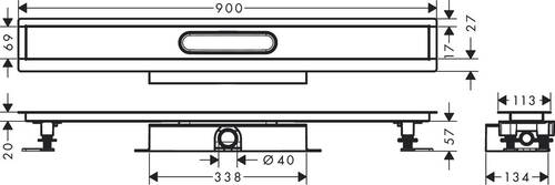 Hansgrohe uBox Universal Düz Kurulum İçin 40 Çıkışlı 56019180 - 2