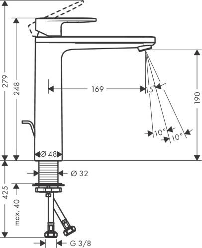 Hansgrohe Vernis Blend Çanak Lavabo Bataryası 71572000 - 2