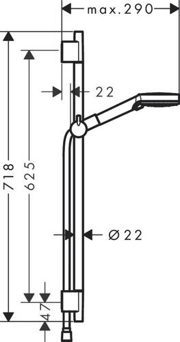 Hansgrohe Vernis Blend Duş Seti Mat Siyah 26422670 - 2