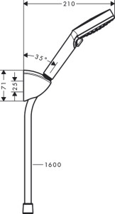 Hansgrohe Vernis Blend El Duşu Seti Vario,160cm Hortum ile 26273000 - 2