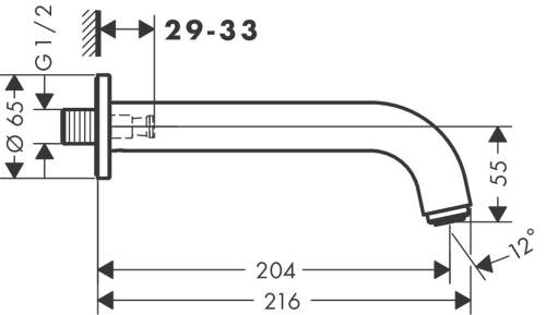 Hansgrohe Vernis Blend Küvet Gagası 71420000 - 2