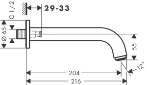 Hansgrohe Vernis Blend Küvet Gagası Mat Siyah 71420670 - 2