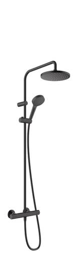 Hansgrohe Vernis Blend Termostatik Duş Kolonu EcoSmart Mat Siyah 26089670 - 1