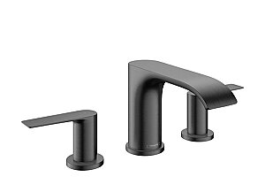 Hansgrohe Vivenis 3 Delikli Lavabo Bataryası Kumandalı Mat SiyahKrom 75033340 - Hansgrohe